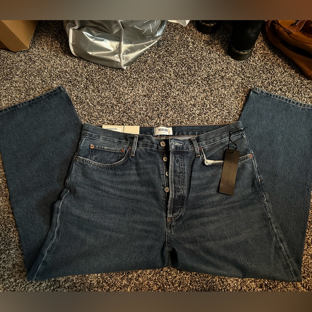 AGOLDE 90’s Crop Mid Rise Loose Straight